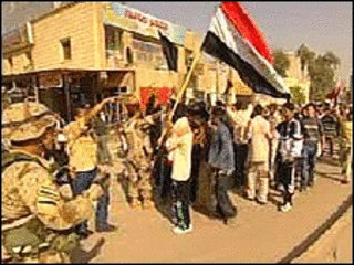 تظاهرکنندگان در بغداد