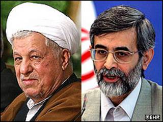 غلامحسین الهام و اکبر هاشمی رفسنجانی