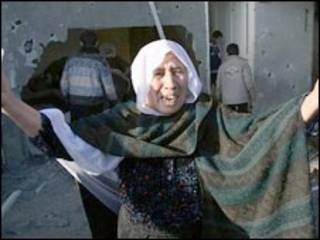 زن فلسطینی در غزه