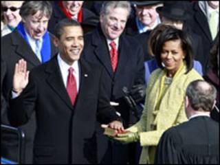 Barack Obama toma posse como presidente