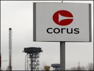 Instalações da Corus em Rotherham, Grã-Bretanha