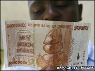 Nota de 50 bilhões de dólares zimbabuanos