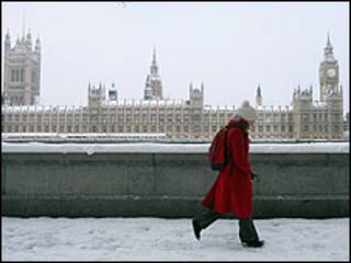 Neve em Londres