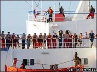 Navio ucraniano tomado por piratas (arquivo)