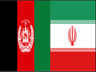 پرچم های افغانستان و ایران