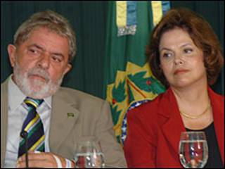 Presidente Luis Inácio Lula da Silva e ministra DIlma Rousseff (Foto: José Cruz/ABr)
