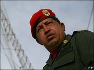 O presidente da Venezuela, Hugo Chávez