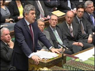 Thủ tướng Anh Gordon Brown tại quốc hội
