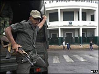 Soldado na capital de Madagascar (arquivo)