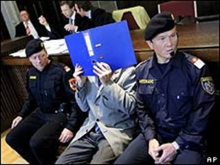 Josef Fritzl en los tribunales de Austria.