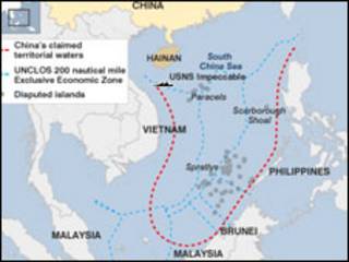 Bản đồ khu vực biển Đông