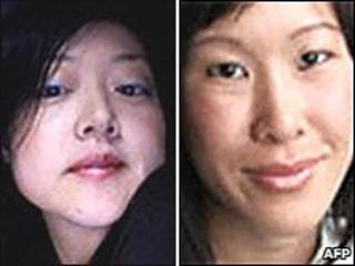 Hai nữ phóng viên Euna Lee (trái) và Laura Ling