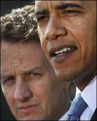 Hai ông Geithner và Obama