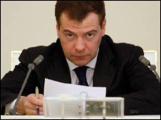 presidente russo, Dmitry Medvedev