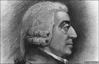 Grabado de Adam Smith