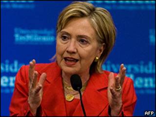 Hillary Clinton, secretaria de Estado de EE.UU.
