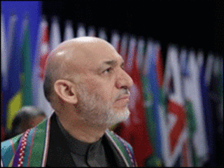 حامد کرزی در اجلاس هاگ (عکس از AP)