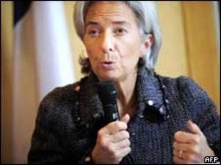 Christine Lagarde, ministra das Finanças da França