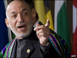 Hamid Karzai, presidente de Afganistán.