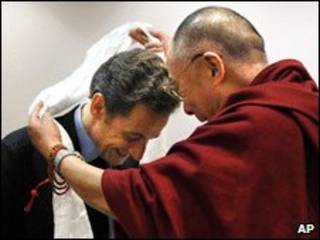 TT Sarkozy gặp Đức Đạt Lai Lạt Ma vào tháng 12/2008