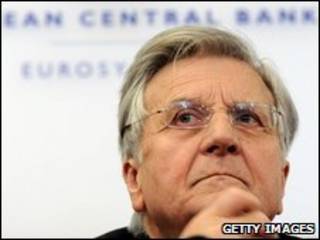 O presidente do Banco Central Europeu, Jean-Claude Trichet