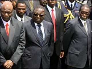 Thủ tướng Morgan Tsvangirai và tổng thống Robert Mugabe