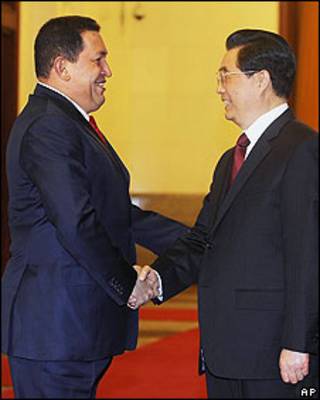 Chávez, frente a Jintao
