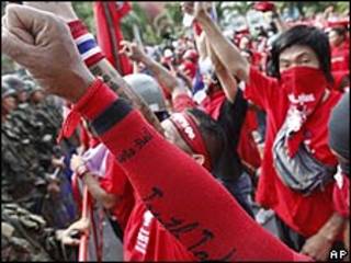 Manifestaciones en Tailandia
