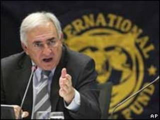 O diretor-gerente do FMI, Dominique Strauss-Kahn