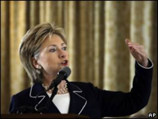 A secretária de Estado americana, Hillary Clinton