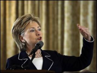 A secretária de Estado dos Estados Unidos, Hillary Clinton
