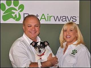 Dan Wiesel y Alysa Binder (Foto: Pet Airways)