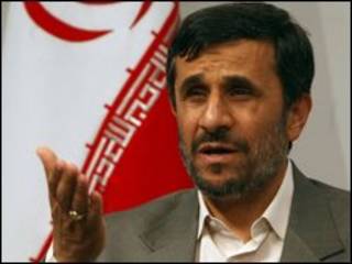 O presidente do Irã, Mahmoud Ahmadinejad