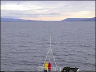 Mar en el sur de Argentina