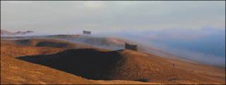 Atrapanieblas en pleno Desierto de Atacama (Foto: Universidad Católica de Chile)