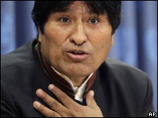 Evo Morales em Nova York