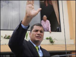 O presidente do Equador, Rafael Correa