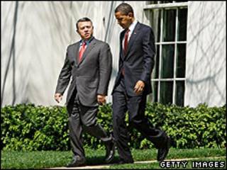 Obama e o rei Abdullah na Casa Branca