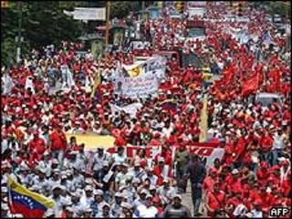 Marcha pro gobierno del 1ro de Mayo en Venezuela
