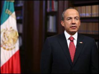 o presidente do México, Felipe Calderón