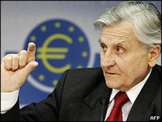 Jean-Claude Trichet, presidente del Banco Central Europeo