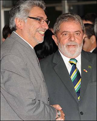 Os presidentes Fernando Lugo e Luis Inácio Lula da Silva, em Brasília (Foto: Wilson Dias/ABr)