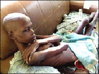 Paciente de Aids na África (arquivo)