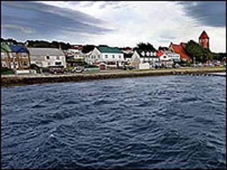 Porto nas ilhas Malvinas