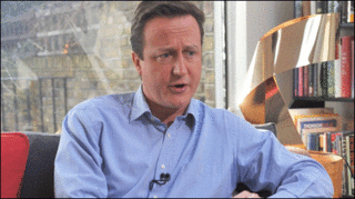 Ông David Cameron trong một lần trả lời BBC