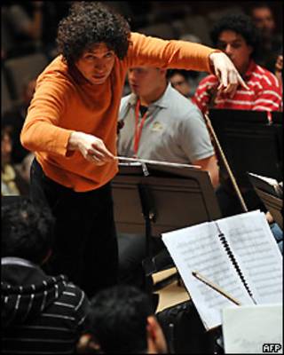Conductor venezolano Gustavo Dudamel