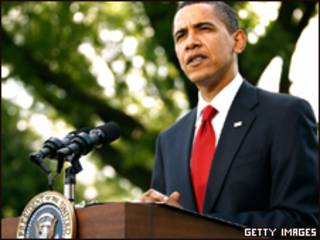 O presidente dos Estados Unidos, Barack Obama, durante pronunciamento na Casa Branca nesta quarta-feira (Getty Images)