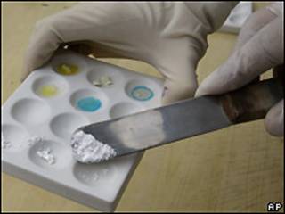 Muestra de cocaína (foto de archivo)