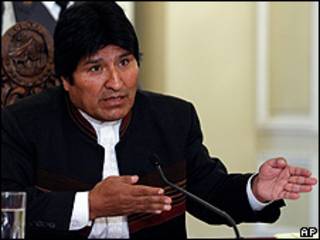 Evo Morales, presidente de Bolivia
