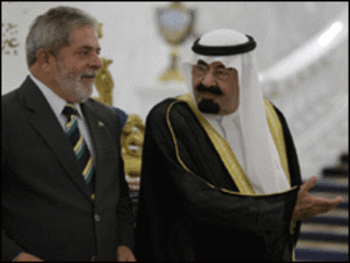 Lula se encontrou a portas fechadas com rei Abdullah.